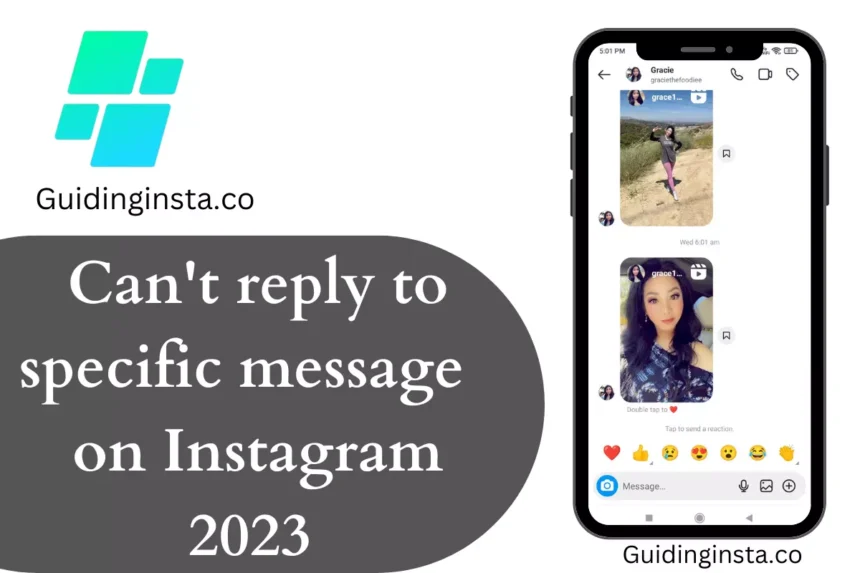 can't reply to specific messages on Instagram- Fixing guide